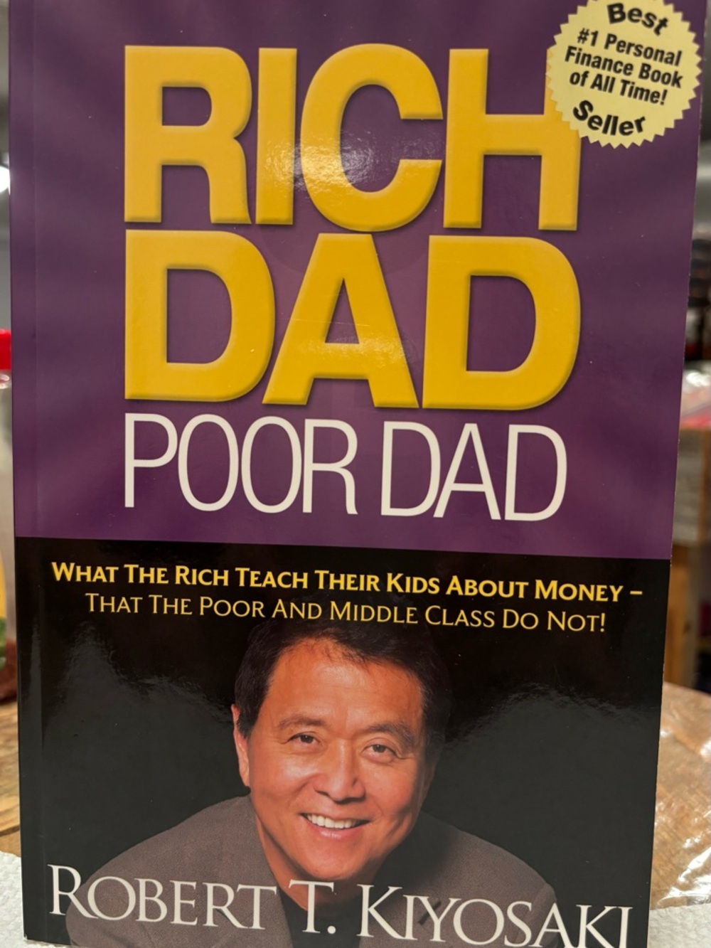 Rich Dad Poor Dad Personal Finance Book - Purple